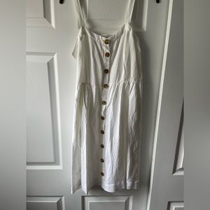 SOLD off Poshmark NEVER WORN Loft White Summer Dress